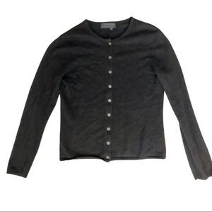 COUNTRY SHOP Cashmeres Black Cardigan Sweater